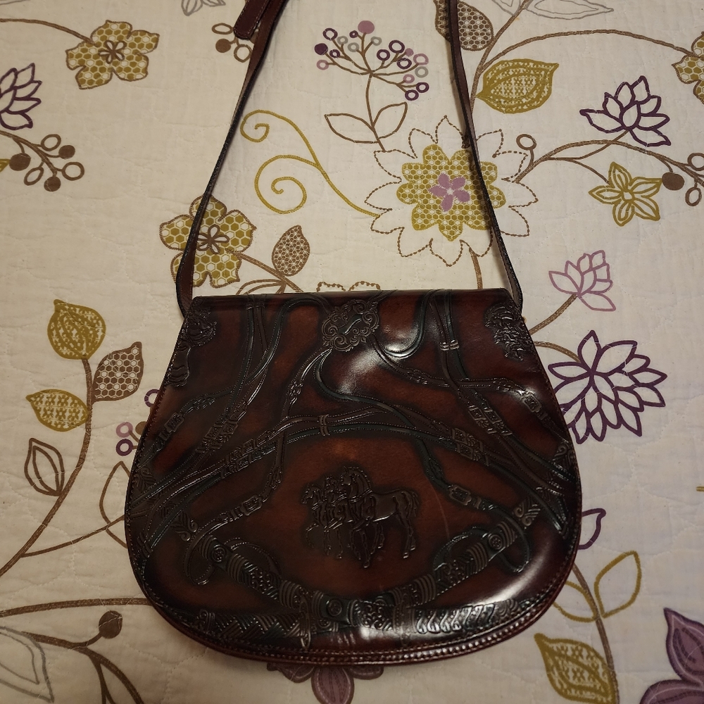 Beautiful detailed leather bag